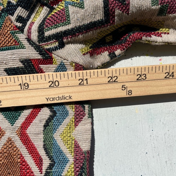 Women's Paramita Jacket Multicolor Aztec L Full Zip BOHO Far East Hippie Fairy - Picture 14 of 16